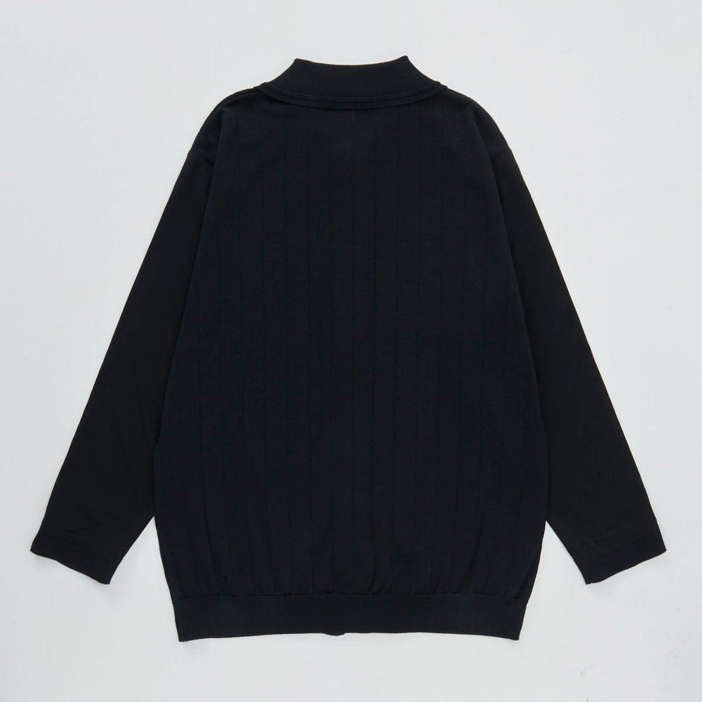 
                  
                    Stretch ponch & Canoko-knit Polo Cardigan BLACK [13115]
                  
                