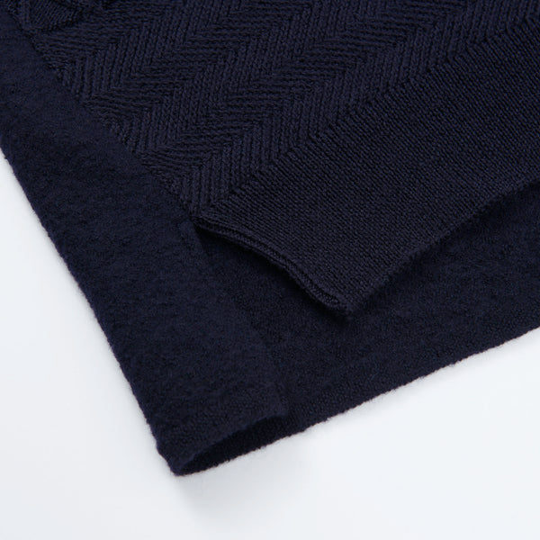 
                  
                    Patchwork Crew Neck Sweater NAVY [13405]
                  
                