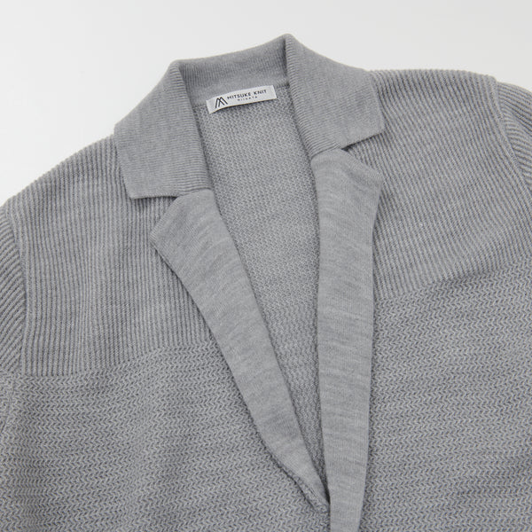 
                  
                    Tailored Collar Knit Jacket GRAY [13407]
                  
                