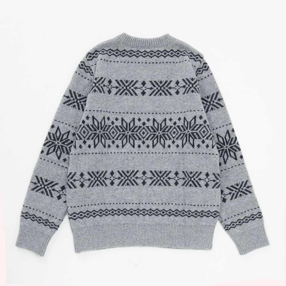 
                  
                    【白濱亜嵐さん着用】Snow Pattern Crew Neck Sweater GRAY [13413]
                  
                