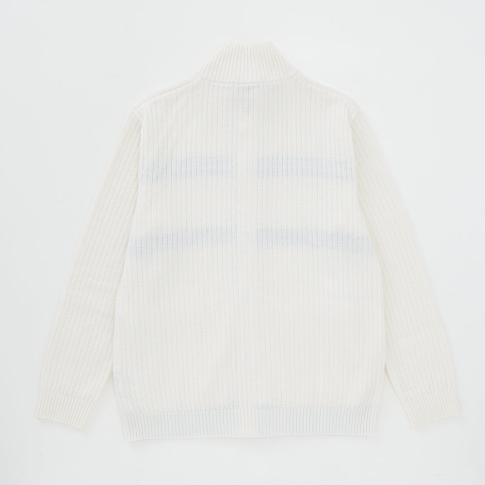 
                  
                    Aran-Patterned Border Button Cardigan WHITE [13415]
                  
                