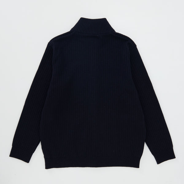 
                  
                    Aran-Patterned Border Button Cardigan NAVY [13415]
                  
                