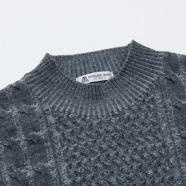 
                  
                    FishermanMockNeckKnit GRAY [14403]
                  
                