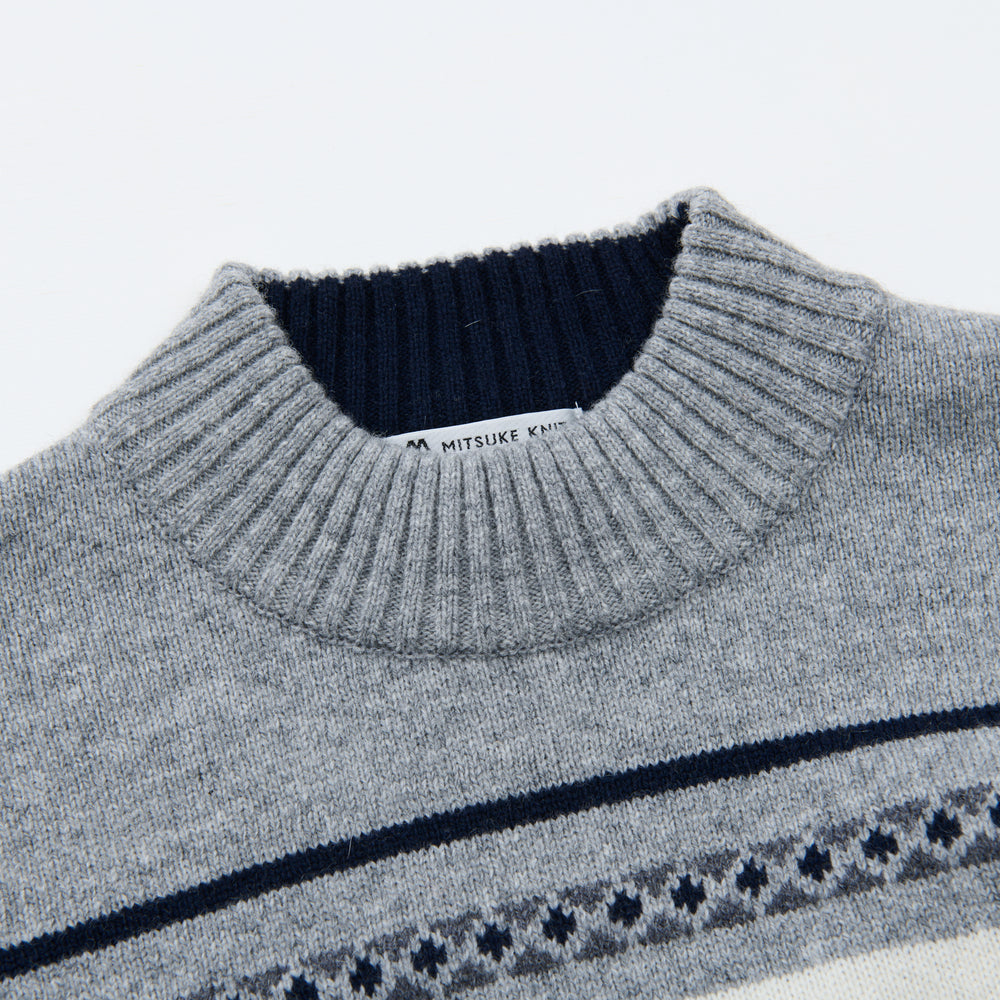 
                  
                    Nordic Mock Neck Knit GRAY [14413]
                  
                