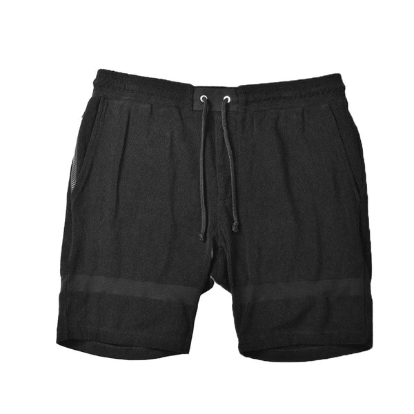 
                  
                    Seagreen Pile Border Shorts［72204］
                  
                