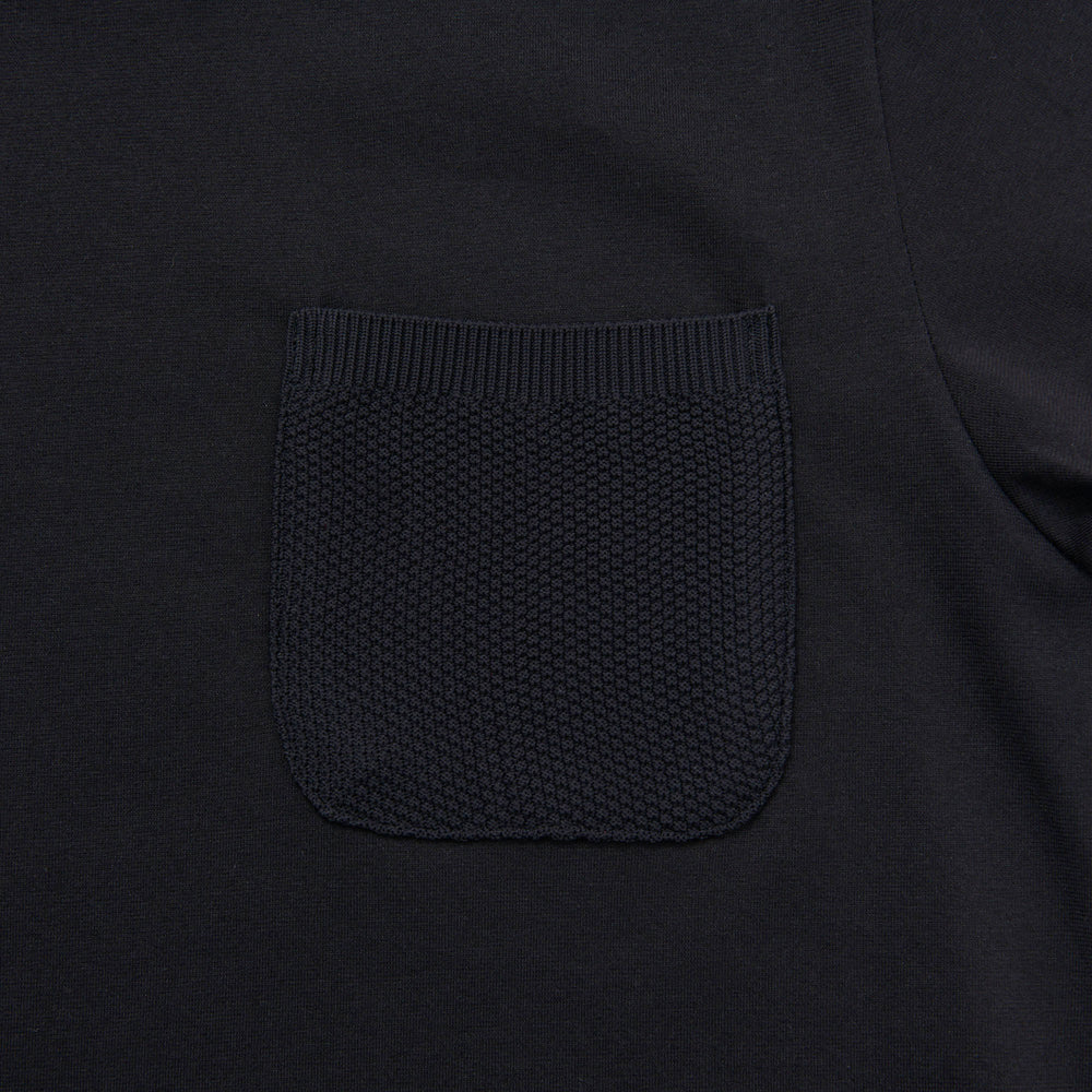 
                  
                    Knit Pocket Long T BLACK［22301］
                  
                