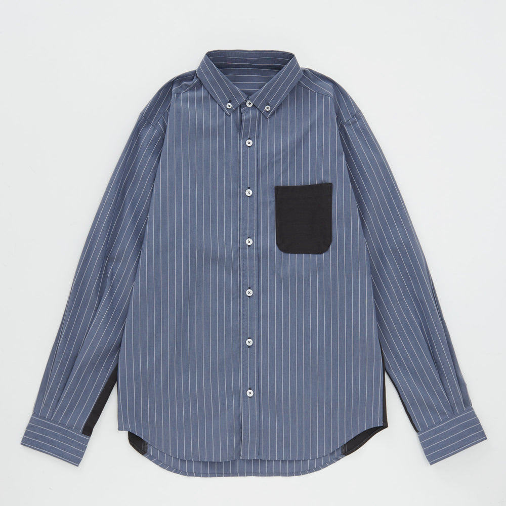 
                  
                    Stripe Switching Shirt NAVY［83301］
                  
                