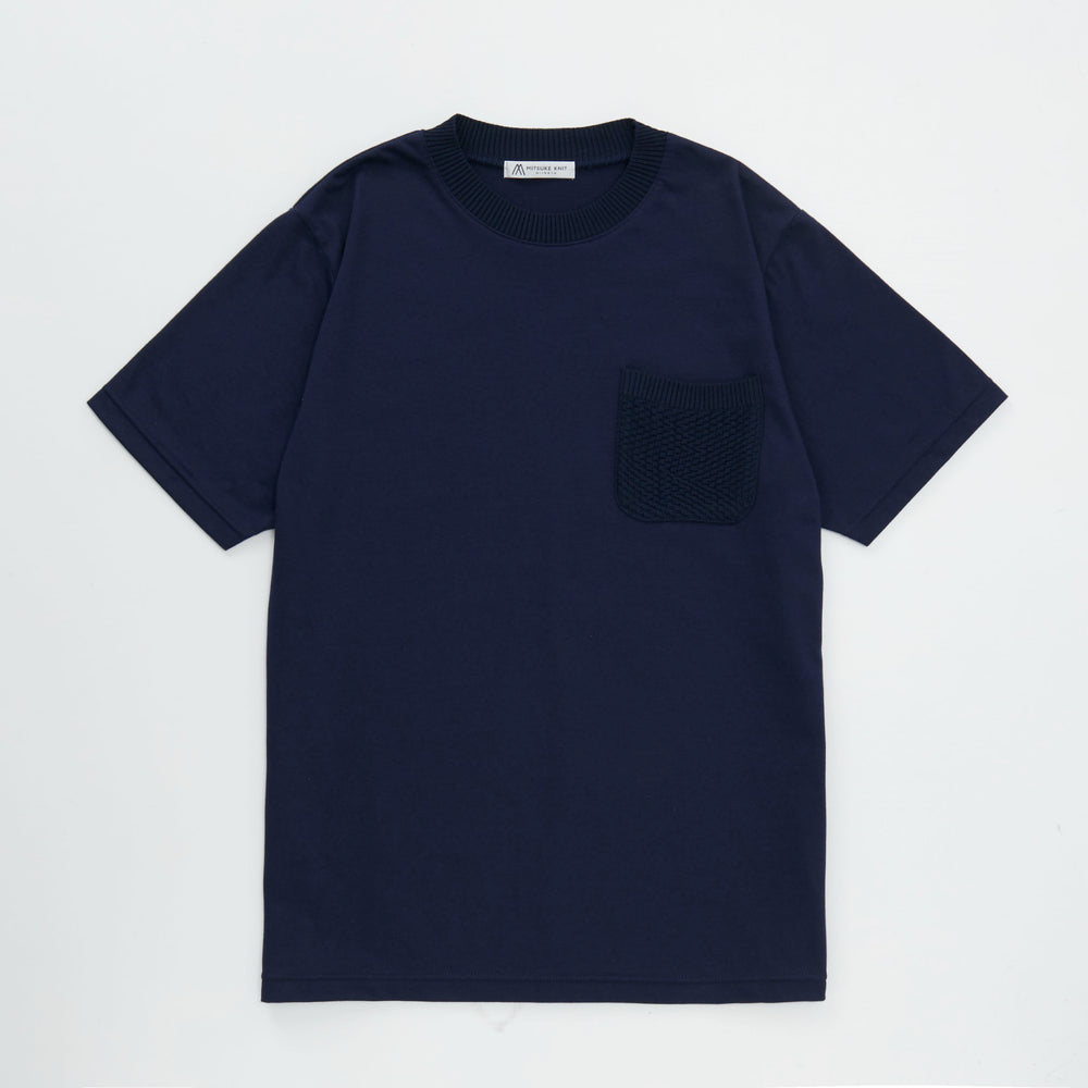 Pocket Knit T-Shirt NAVY [23107]