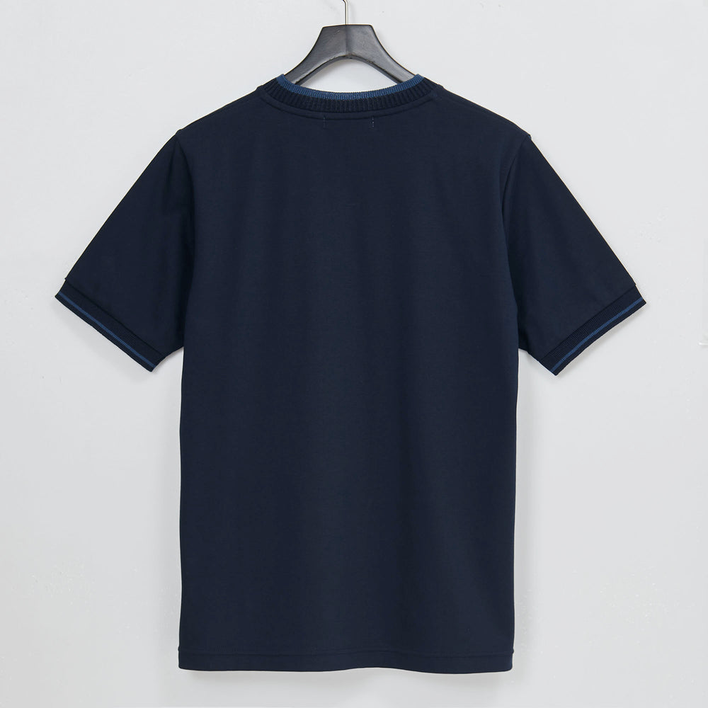 
                  
                    Short Sleeve Cut Design Knit NAVY [24201]
                  
                