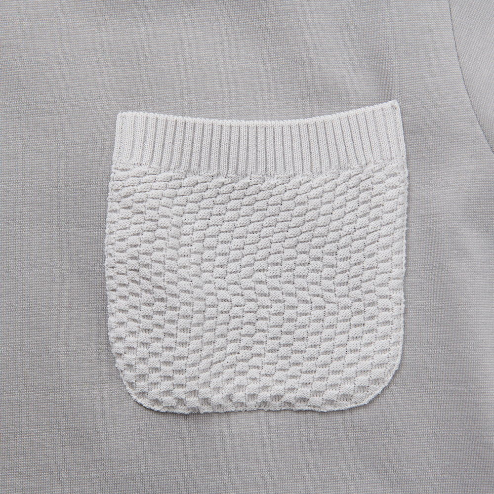 
                  
                    Pocket Knit T-shirt LIGHT GRAY [24501]
                  
                