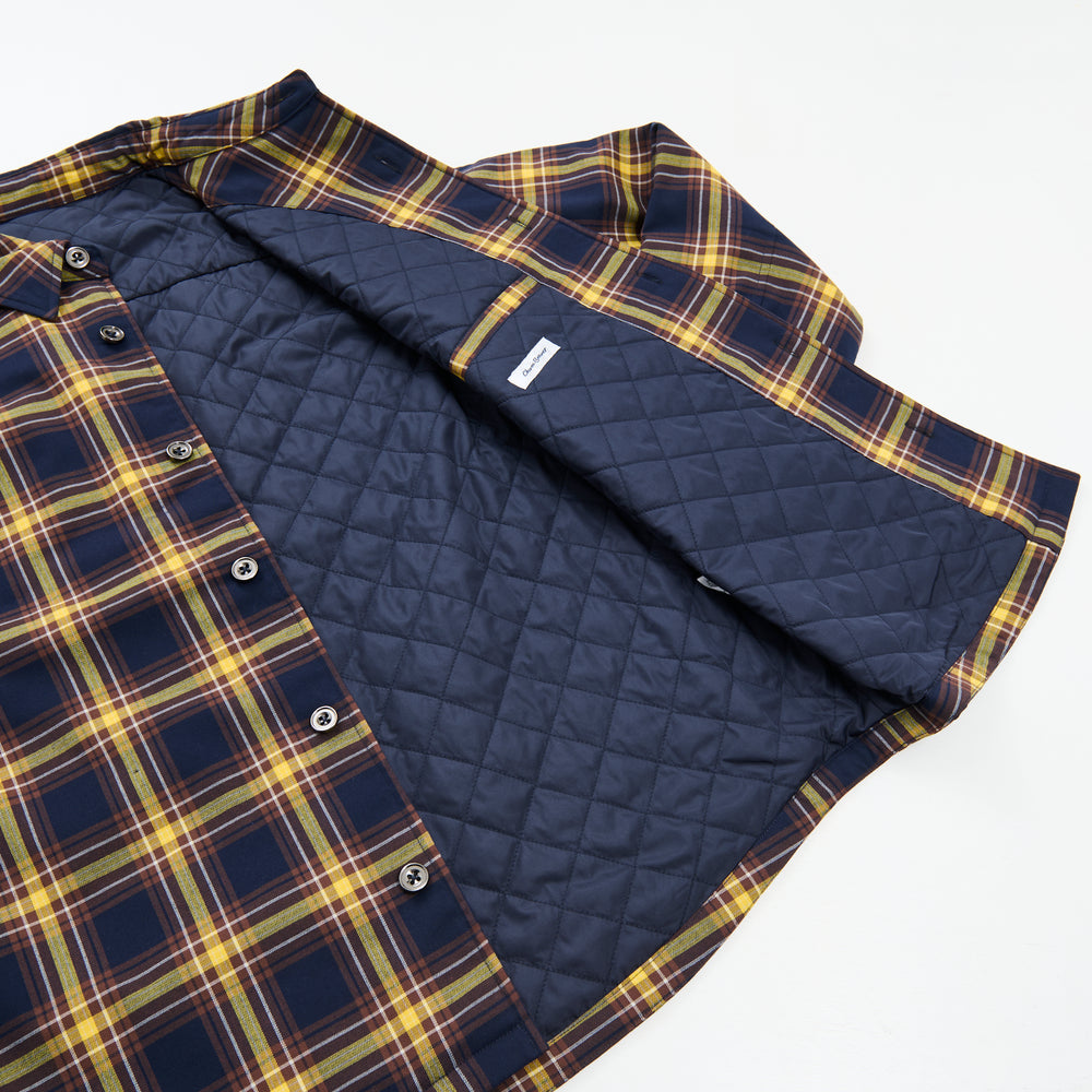 
                  
                    Plaid Quilted Jacket YELLOW×NAVY[53403]
                  
                