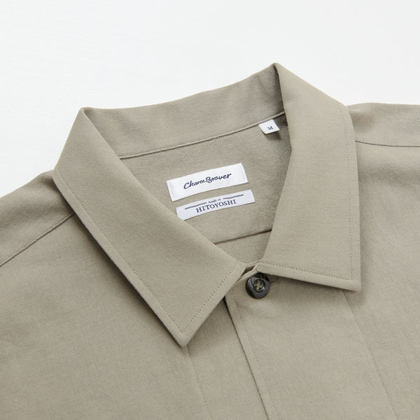 
                  
                    Linen blend OX Outer Shirt　KHAKI［83205］
                  
                