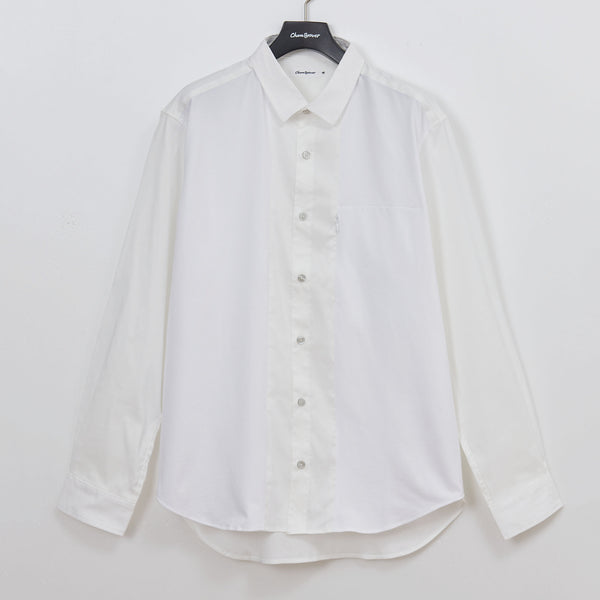 
                  
                    Stretch Chambray Color-Block Shirts WHITE [84103]
                  
                