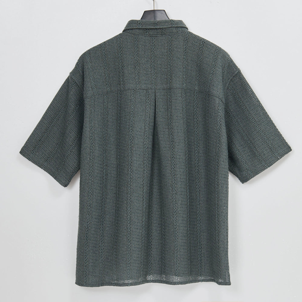 
                  
                    Short Sleeved Mesh Shirt GRAY [84212]
                  
                