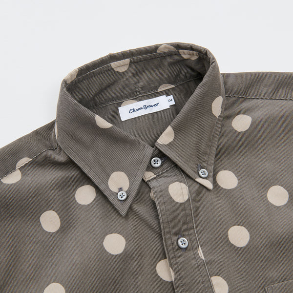 
                  
                    Dot-pattern ButtonDownShirt Greige[84302]
                  
                