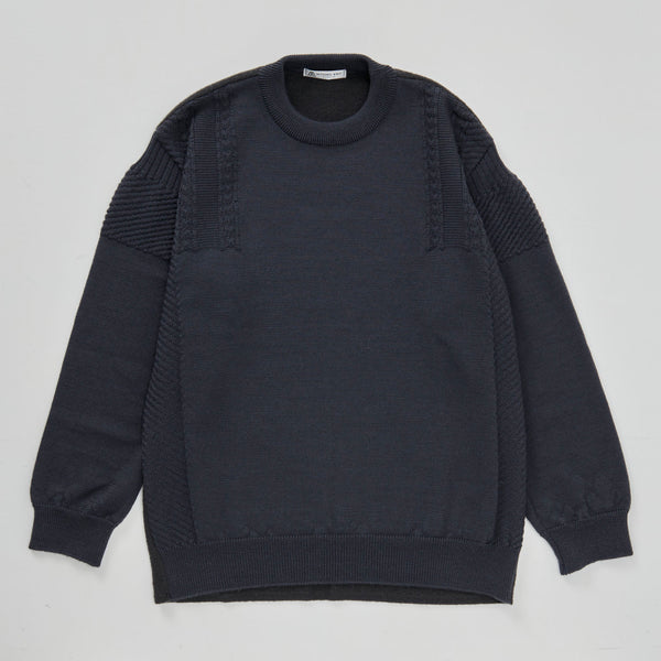 Guernsey Knit CHARCOAL GREY [12401]