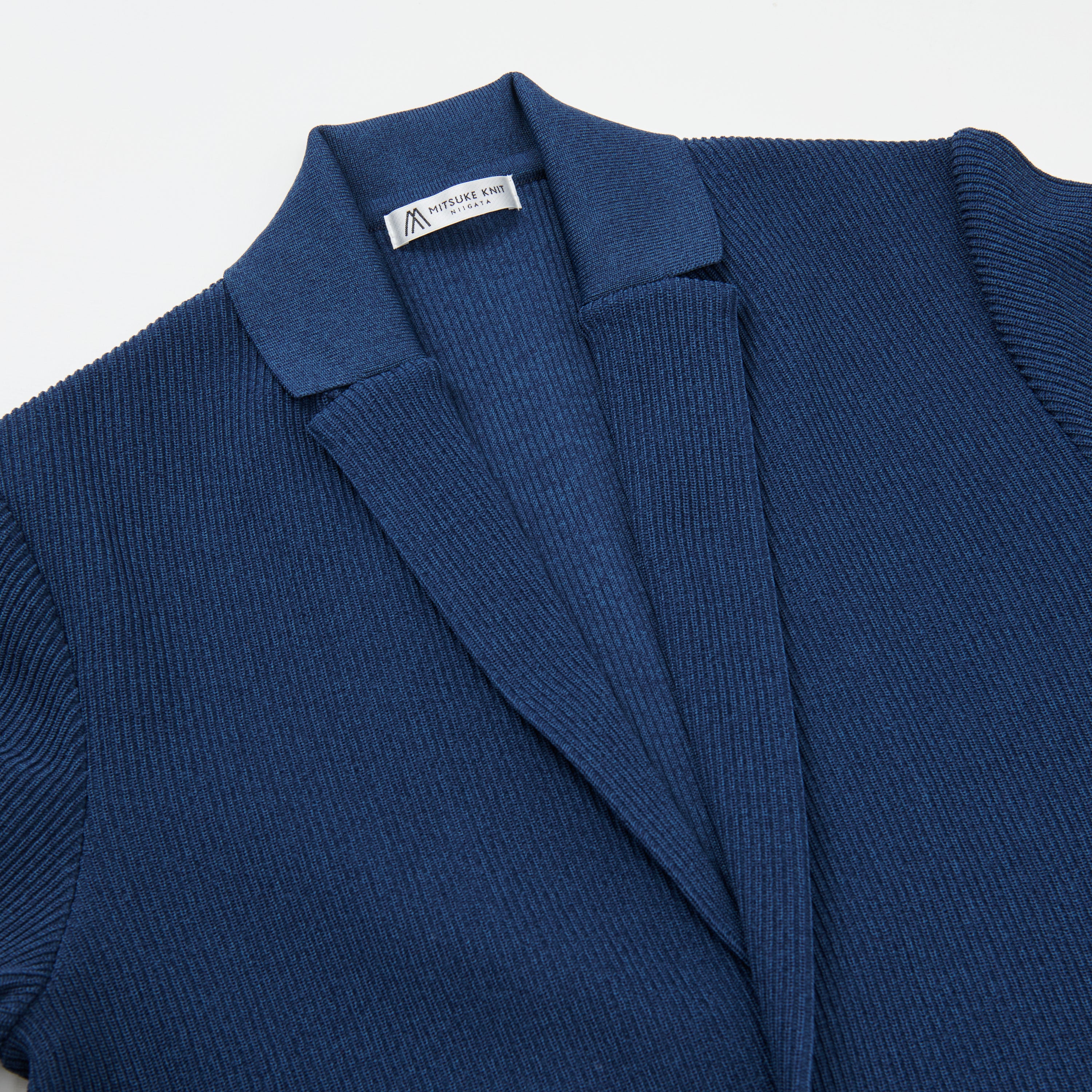 安藤政信さん着用】Polyester Knit Jacket BLUE［13108］ – Charee Braver
