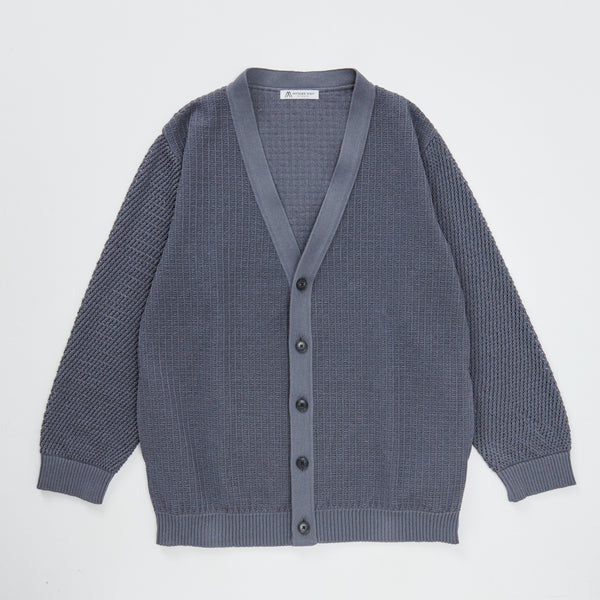 "Washi" Yarn Knit Cardigan CHARCOALGRAY［13110］