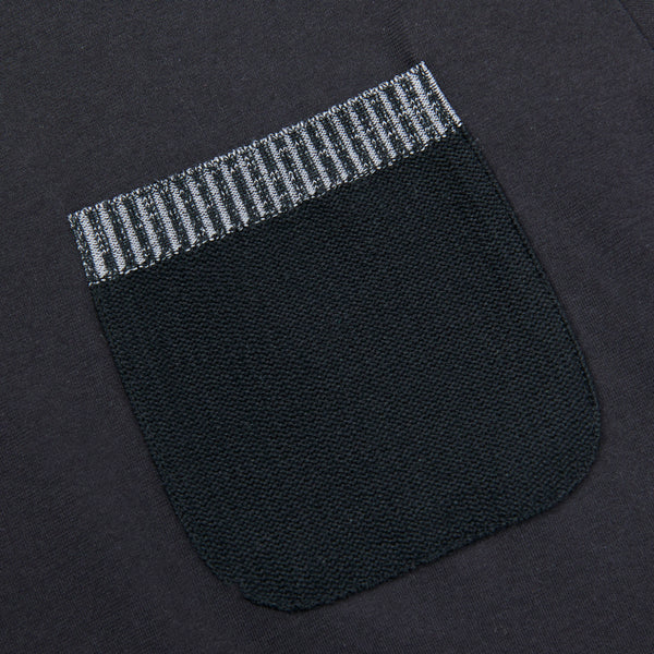 
                  
                    Pocket Knit T-Shirt (Wide) BLACK [23108]
                  
                