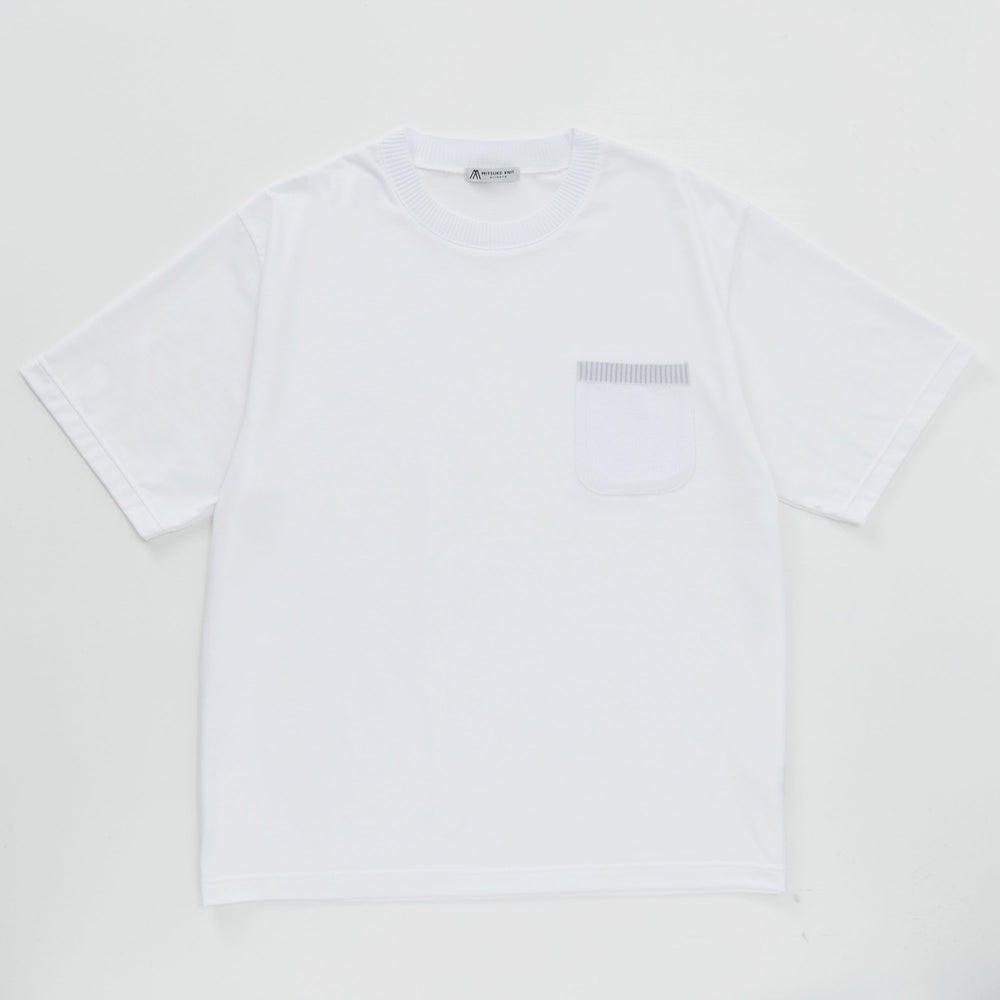 
                  
                    Pocket Knit T-Shirt (Wide) WHITE [23108]
                  
                