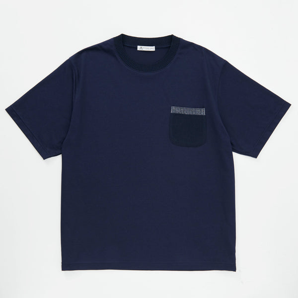 
                  
                    Pocket Knit T-Shirt (Wide) NAVY [23108]
                  
                
