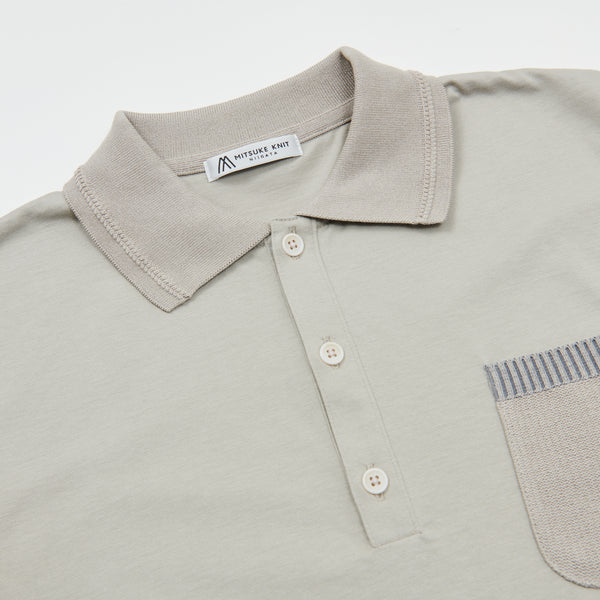 
                  
                    Pocket Knit Polo Shirt BEIGE [23110]
                  
                