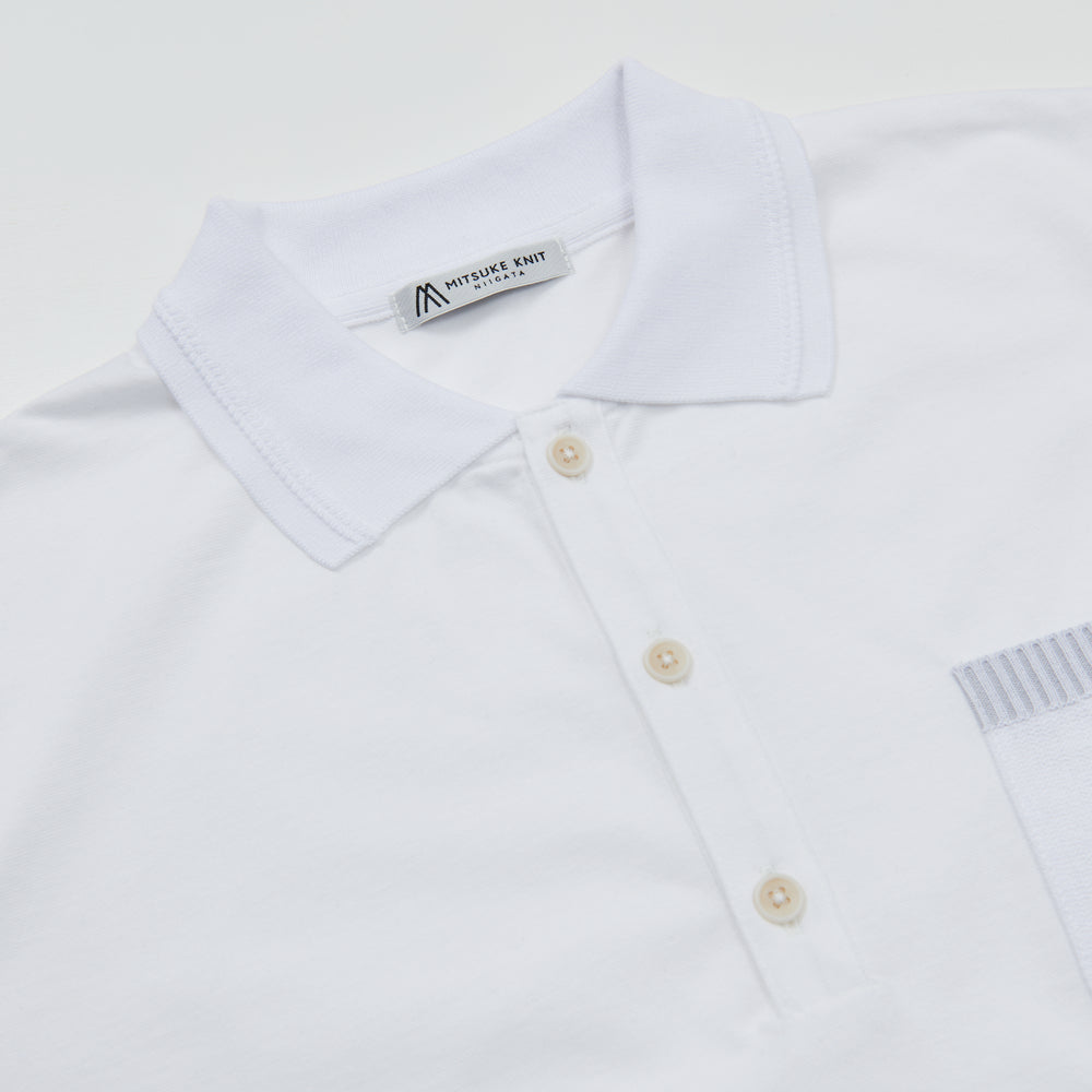 
                  
                    Pocket Knit Polo Shirt WHITE [23110]
                  
                