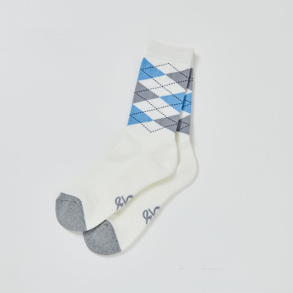 Argyle Socks WHITE［32523］